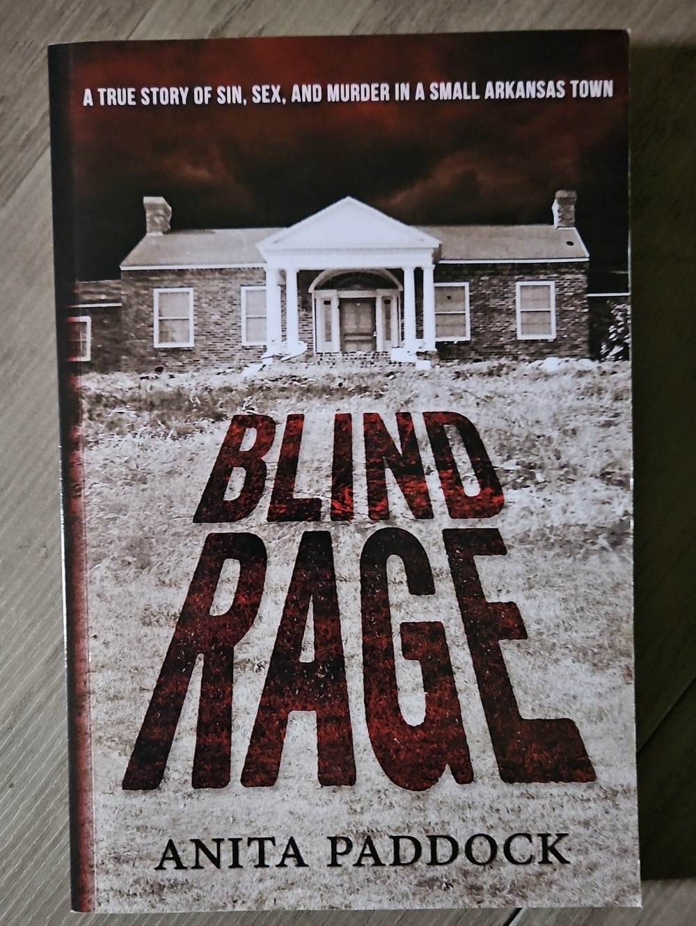 Blind Rage by Anita Paddock - Red & Cream Paperback